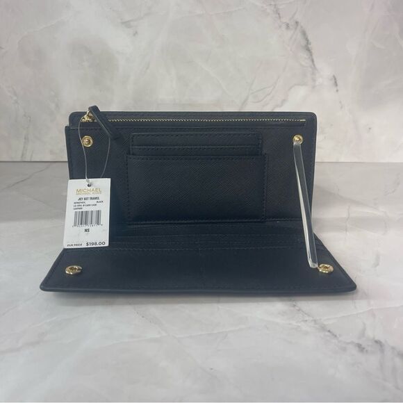 Michael Kors Prism Satchel With Matching wallet Black Saffiano Leather - Picture 10 of 16